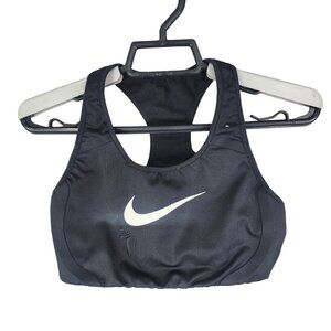 Womens Black Nike Sports Bra Racerback Size M